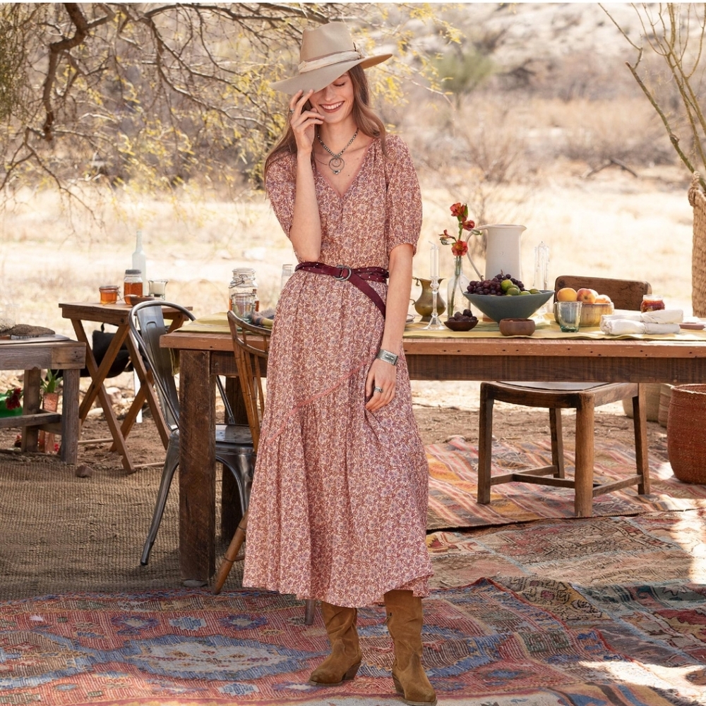 Sundance floral maxi dress size large